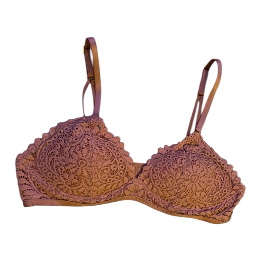 Aerie Pink Lace Bra
